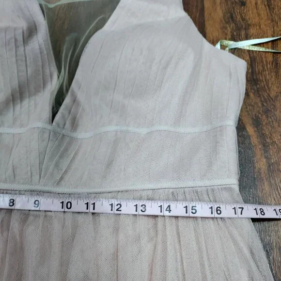 Jenny Yoo Wedding Bridesmaid Gown Blush Pink Tulle Sheer Sarita Dress 16 NWT - Picture 13 of 16